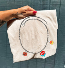 Load image into Gallery viewer, Halloween Charm Necklace Tee

