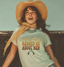 Load image into Gallery viewer, Country Music Warned Me About Men Tee
