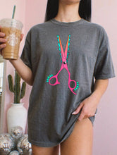 Load image into Gallery viewer, Pink Western Shears Tee
