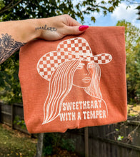 Load image into Gallery viewer, Sweetheart with a Temper Tee
