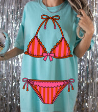 Load image into Gallery viewer, Striped Bikini Tee
