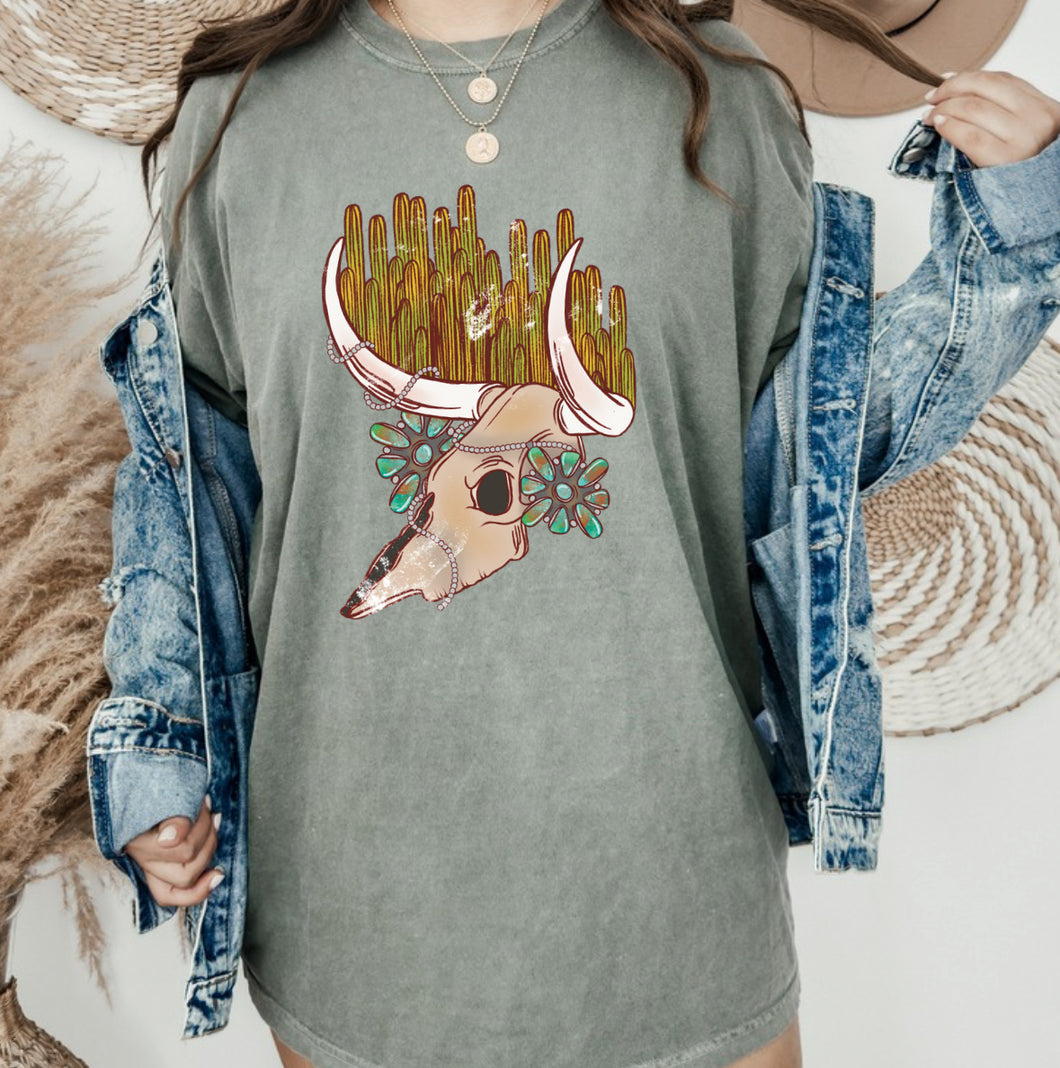 Cacti Turquoise Tee