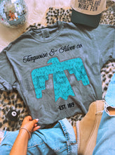 Load image into Gallery viewer, Turquoise &amp; Silver Tee

