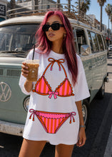 Load image into Gallery viewer, Striped Bikini Tee
