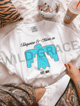 Load image into Gallery viewer, Turquoise &amp; Silver Tee
