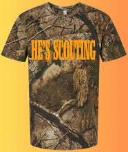 Load image into Gallery viewer, He’s Hunting Camo Tee
