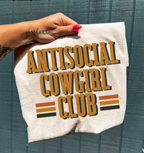 Load image into Gallery viewer, Antisocial Cowgirl Club Tee
