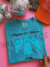 Load image into Gallery viewer, Turquoise &amp; Silver Tee
