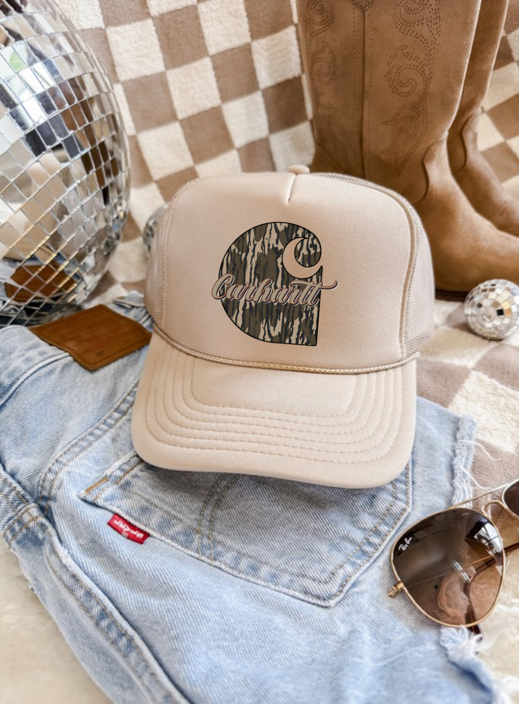 The Camo C Trucker Hat