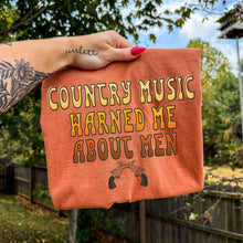 Load image into Gallery viewer, Country Music Warned Me About Men Tee
