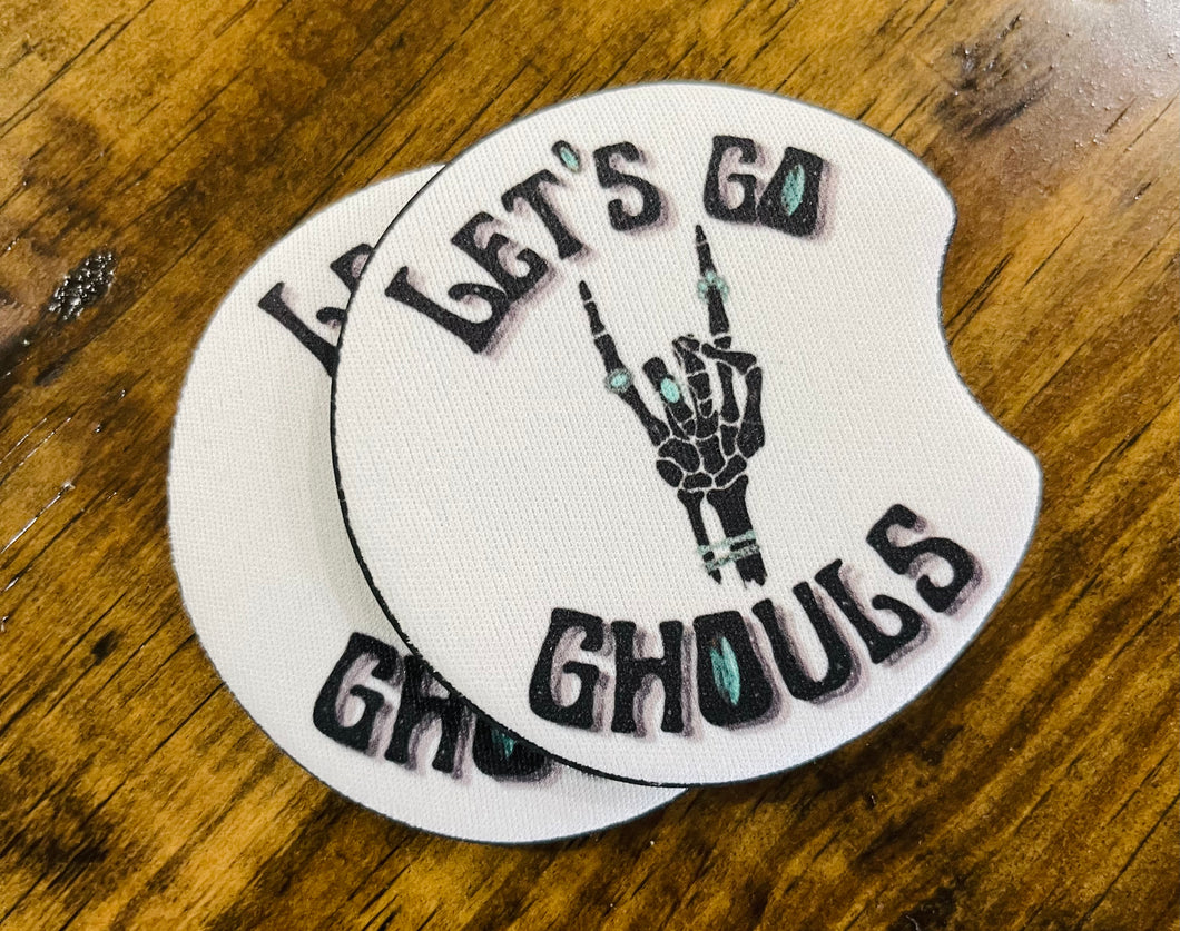 Let’s Go Ghouls Car Coaster Set