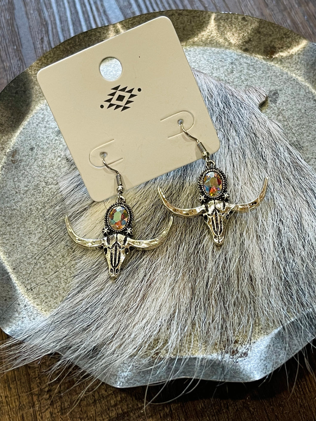 Steer Head Earrings