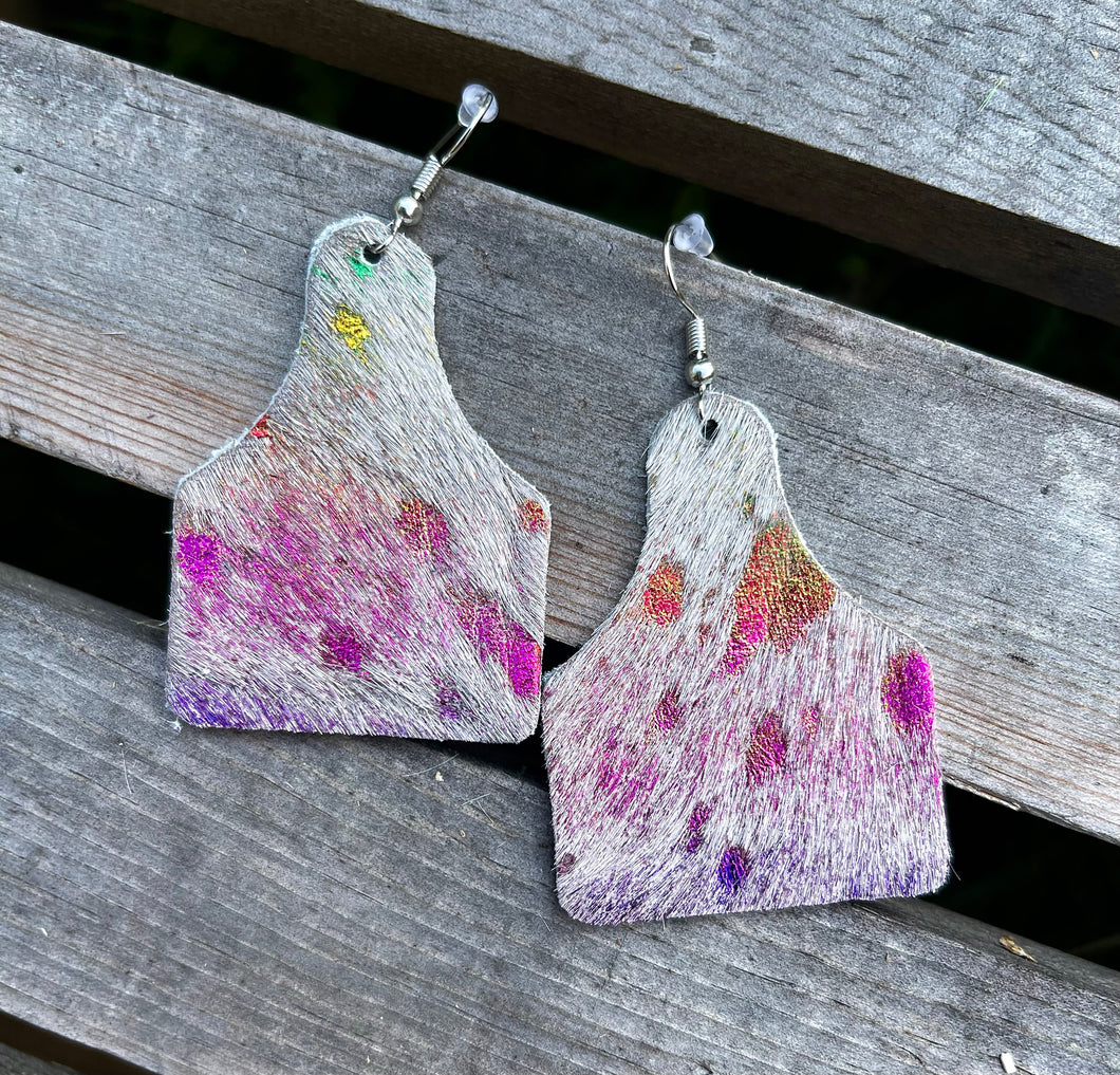 Hair on Hide Earrings