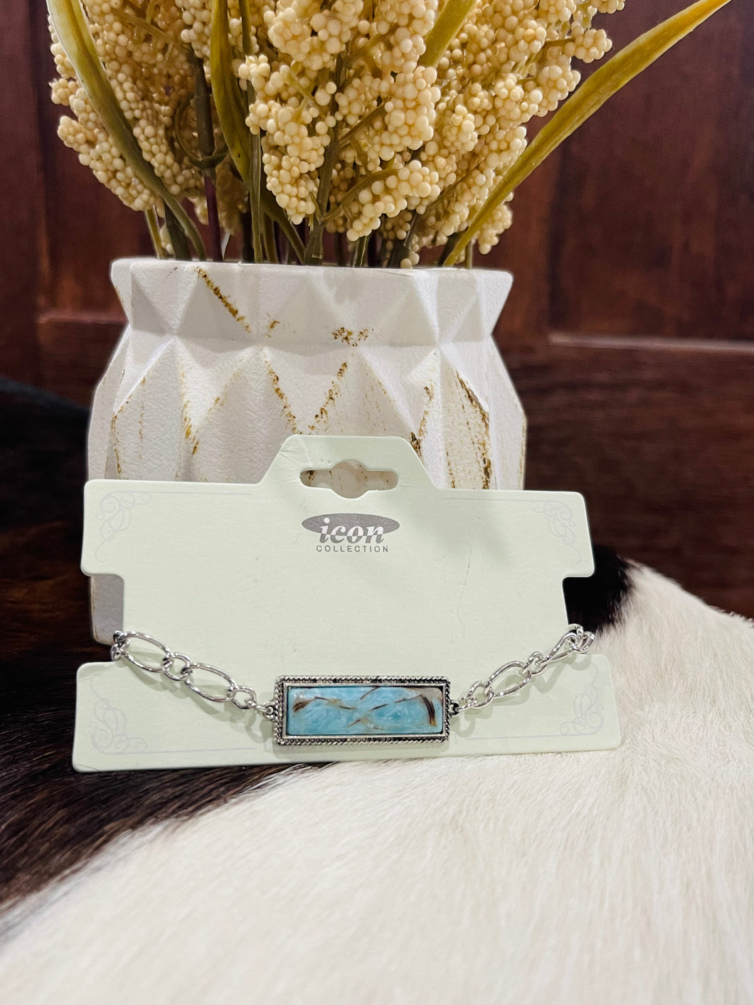 Blue Bar Bracelet